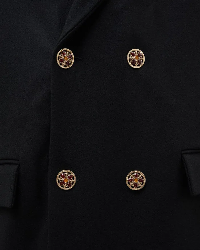WomenMen Filling Pieces Coats and Jackets Studio Wool Coat Black