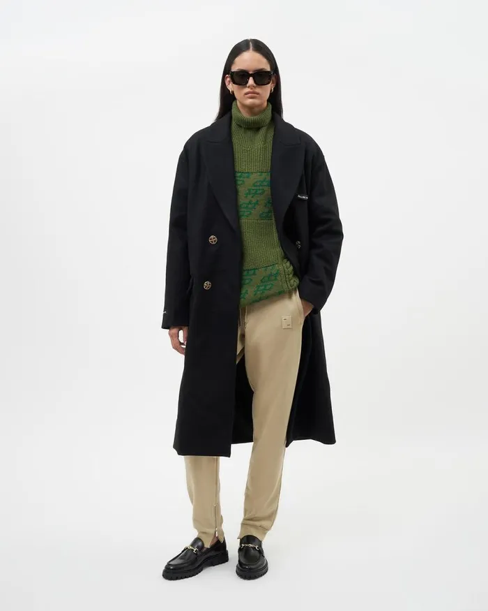 WomenMen Filling Pieces Coats and Jackets Studio Wool Coat Black
