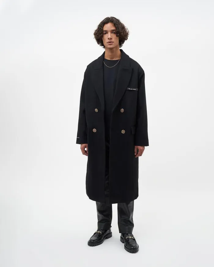 WomenMen Filling Pieces Coats and Jackets Studio Wool Coat Black