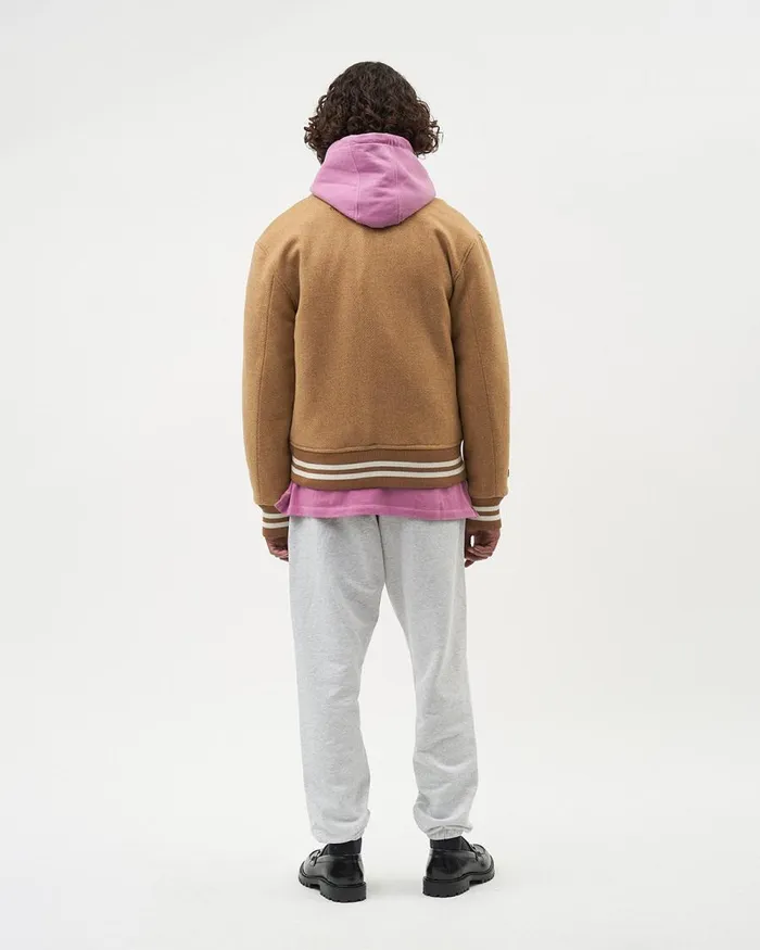 WomenMen Filling Pieces Coats and Jackets Varsity Jacket Camel Beige