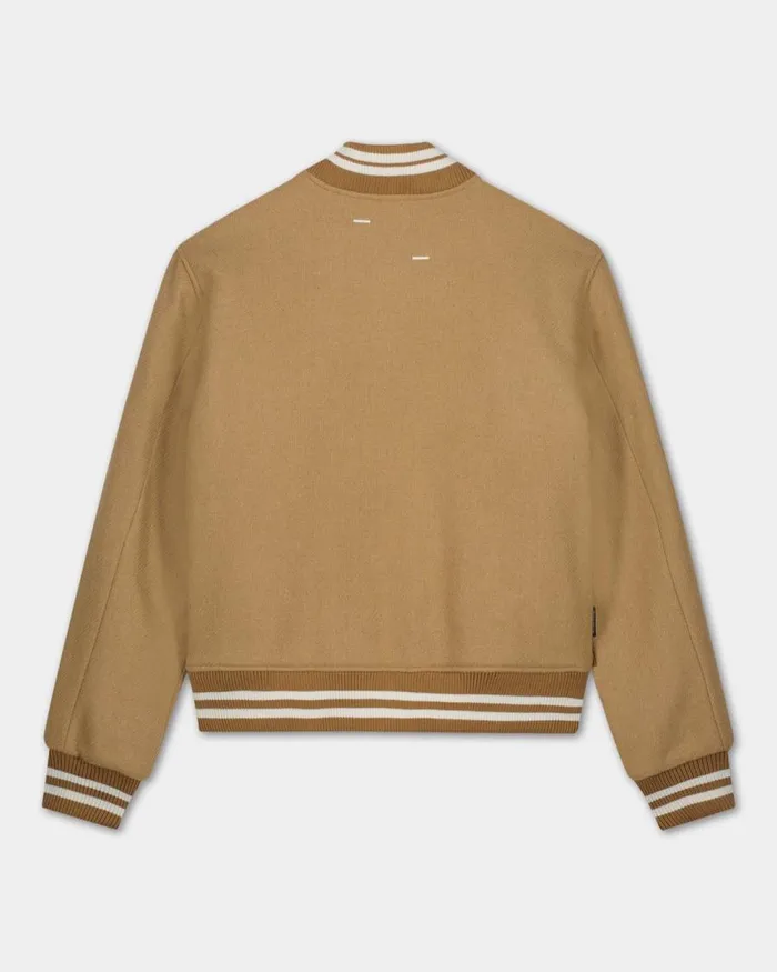 WomenMen Filling Pieces Coats and Jackets Varsity Jacket Camel Beige