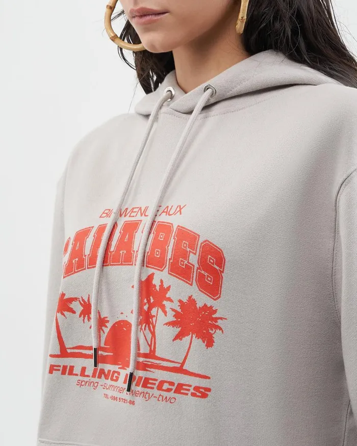 WomenMen Filling Pieces Hoodies and Sweatshirts Hoodie Caraibes Cool Grey