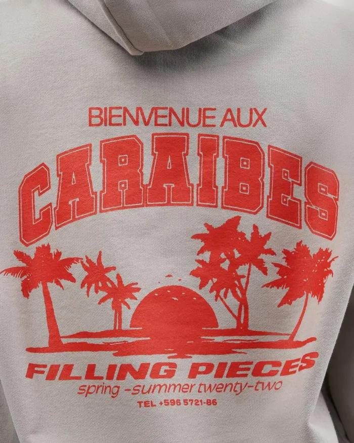 WomenMen Filling Pieces Hoodies and Sweatshirts Hoodie Caraibes Cool Grey