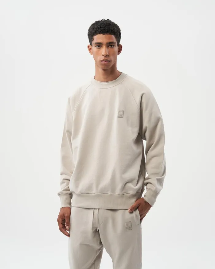 WomenMen Filling Pieces Hoodies and Sweatshirts Lux Crewneck Cool Grey