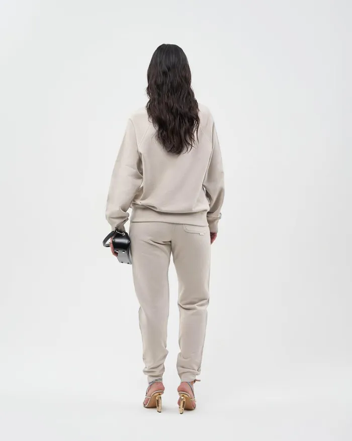 WomenMen Filling Pieces Hoodies and Sweatshirts Lux Crewneck Cool Grey