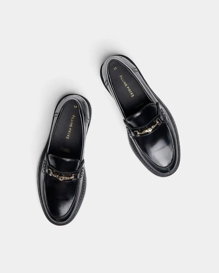 WomenMen Filling Pieces Loafers and Dress Shoes Loafer Polido All Black