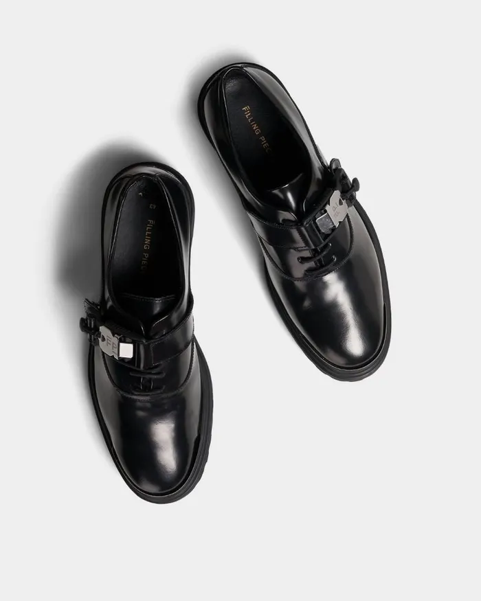 WomenMen Filling Pieces Loafers and Dress Shoes Waspy Dress Up Black