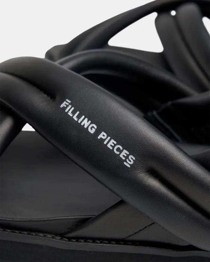 WomenMen Filling Pieces Sandals and Slides Cross Sandals All Black