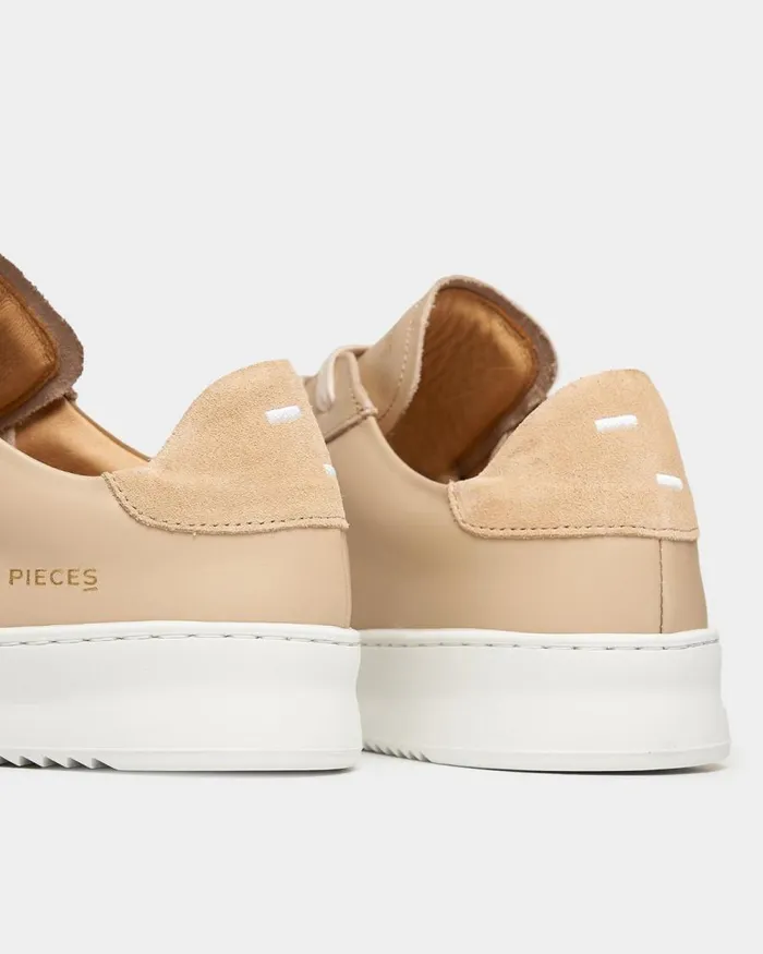 WomenMen Filling Pieces Sneakers Court Ripple Suede Mix Sand Beige
