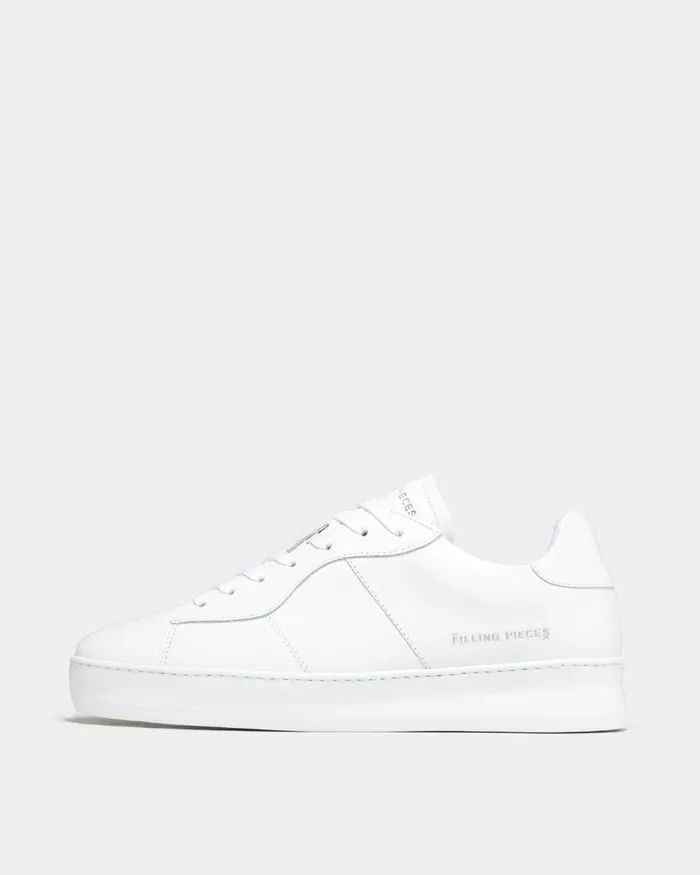 WomenMen Filling Pieces Sneakers Low Plain Court All White