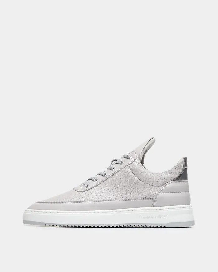 WomenMen Filling Pieces Sneakers Low Top Bianco Perforated Grey