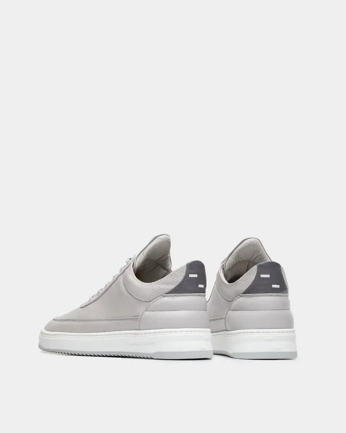 WomenMen Filling Pieces Sneakers Low Top Bianco Perforated Grey