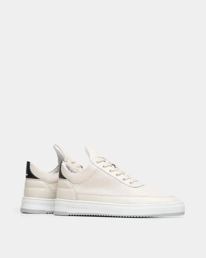 WomenMen Filling Pieces Sneakers Low Top Bianco Perforated Off White