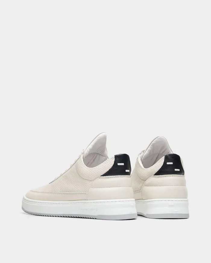 WomenMen Filling Pieces Sneakers Low Top Bianco Perforated Off White