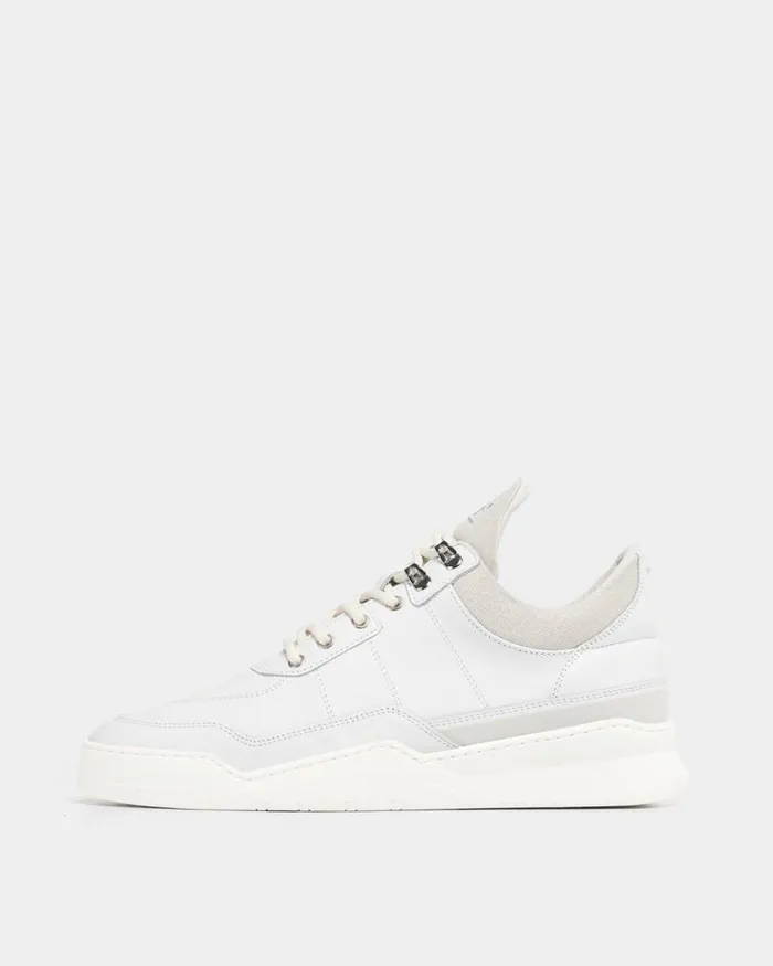 WomenMen Filling Pieces Sneakers Low Top Ghost Radar White