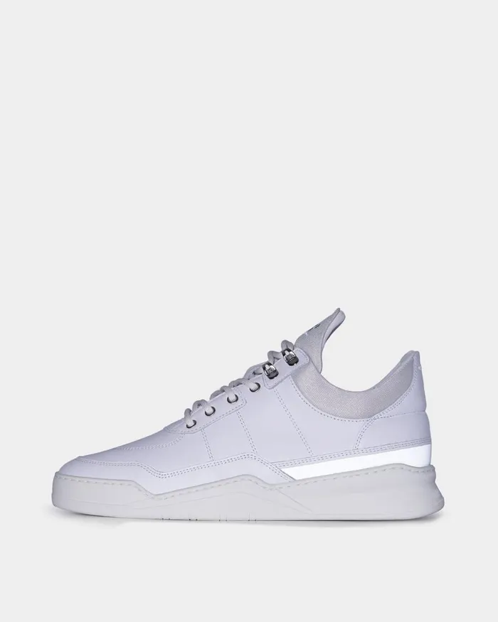 WomenMen Filling Pieces Sneakers Low Top Ghost Radar White