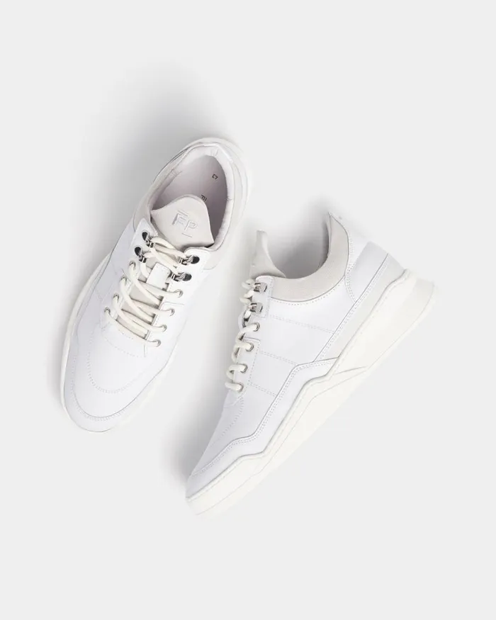 WomenMen Filling Pieces Sneakers Low Top Ghost Radar White