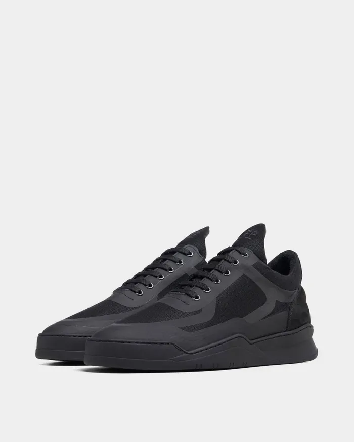 WomenMen Filling Pieces Sneakers Low Top Ghost Steam All Black