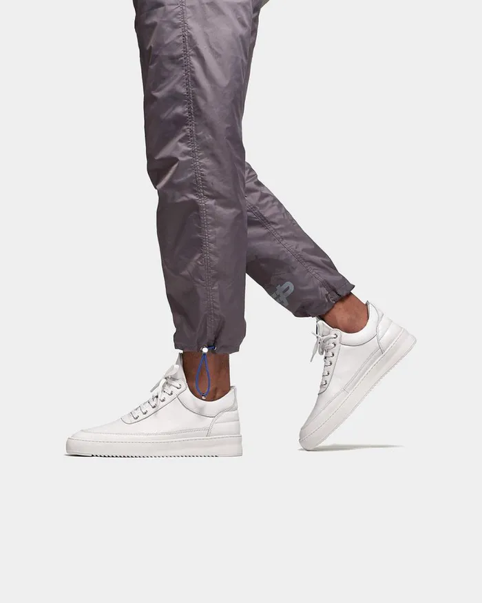 WomenMen Filling Pieces Sneakers Low Top Ripple Nappa All White
