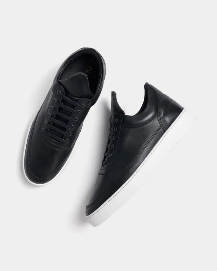 WomenMen Filling Pieces Sneakers Low Top Ripple Nappa Black