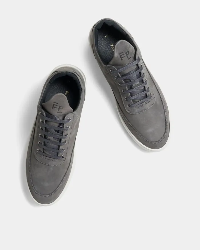 WomenMen Filling Pieces Sneakers Low Top Ripple Nubuck Shark Grey