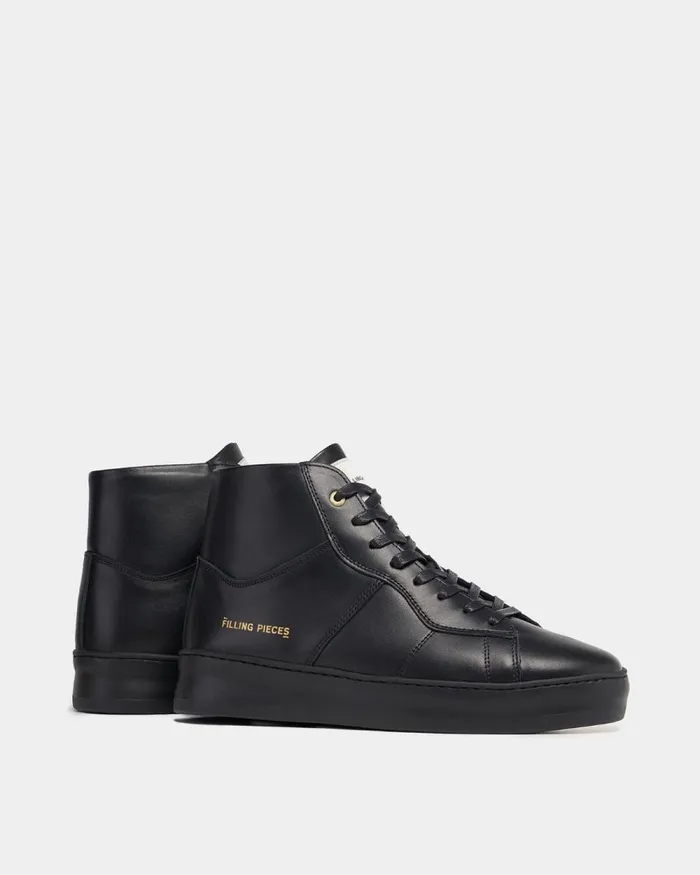 WomenMen Filling Pieces Sneakers Mid Plain Court Black