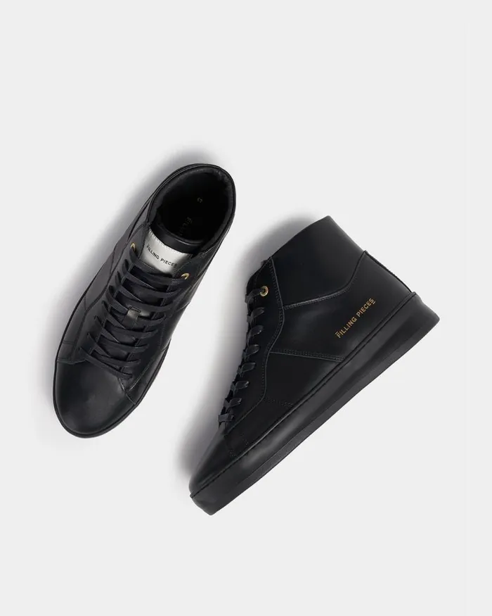 WomenMen Filling Pieces Sneakers Mid Plain Court Black