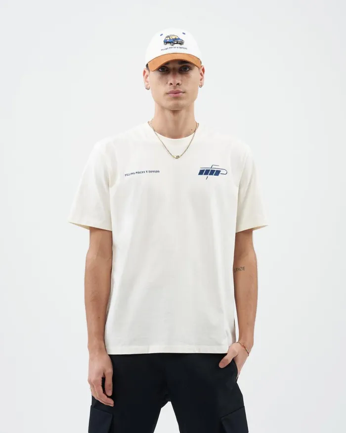 WomenMen Filling Pieces TShirts and Shirts Core Tee Differs Off White