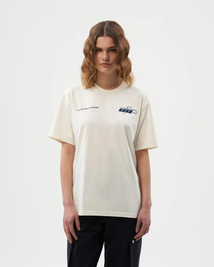 WomenMen Filling Pieces TShirts and Shirts Core Tee Differs Off White