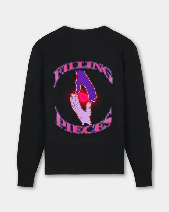 WomenMen Filling Pieces TShirts and Shirts Longsleeve Loving Hands Black