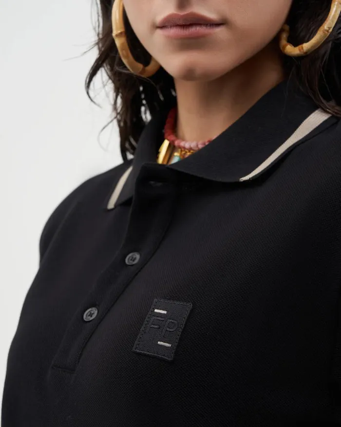WomenMen Filling Pieces TShirts and Shirts Lux Polo Black