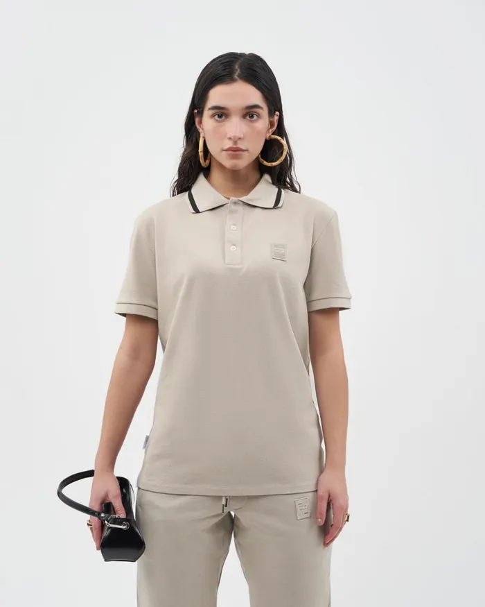 WomenMen Filling Pieces TShirts and Shirts Lux Polo Cool Grey