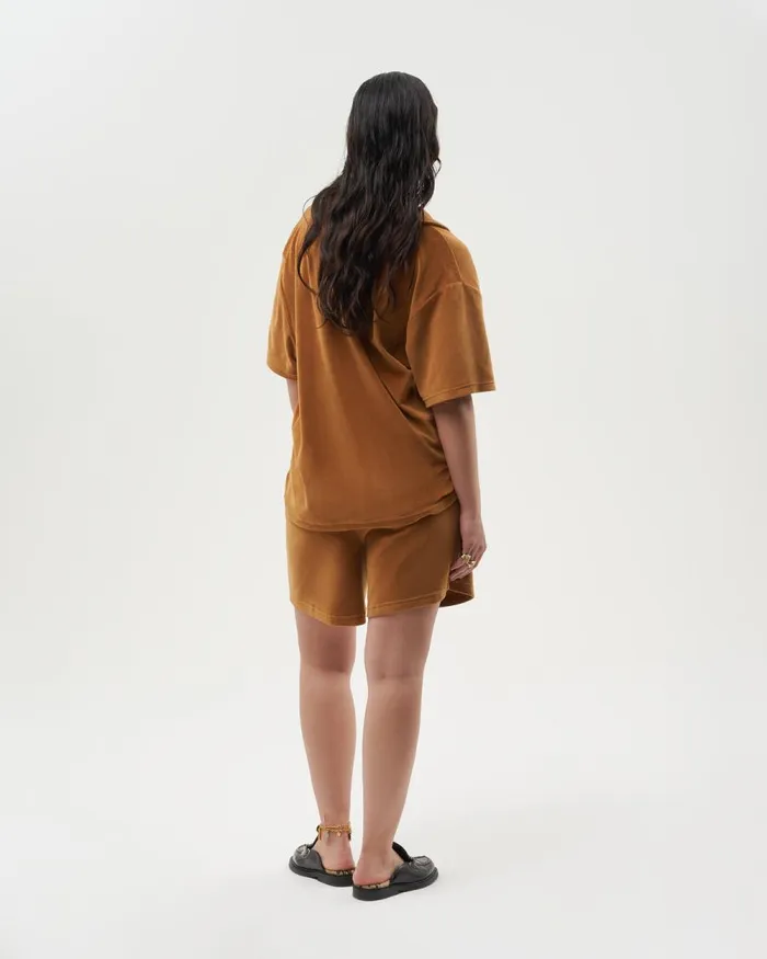 WomenMen Filling Pieces TShirts and Shirts Resort Shirt Velvet Caramel Beige
