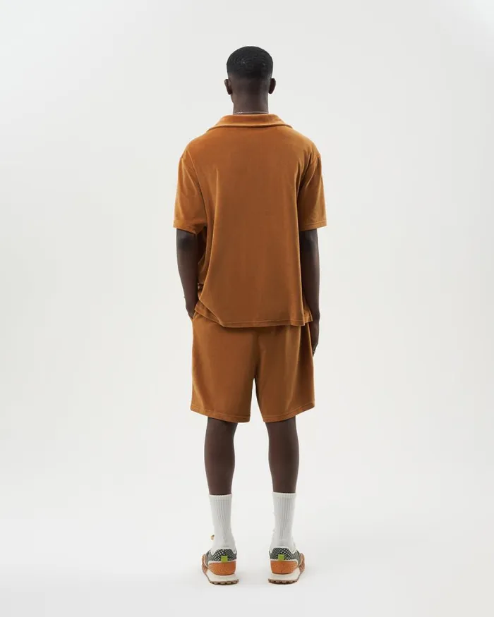 WomenMen Filling Pieces TShirts and Shirts Resort Shirt Velvet Caramel Beige