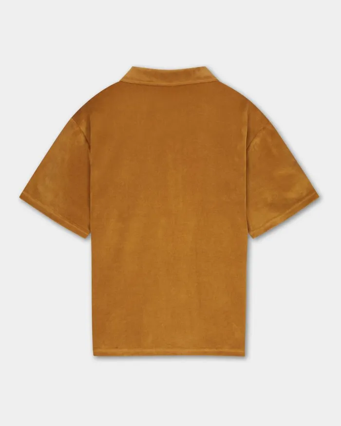 WomenMen Filling Pieces TShirts and Shirts Resort Shirt Velvet Caramel Beige
