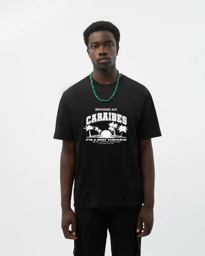 WomenMen Filling Pieces TShirts and Shirts Tee Caraibes Black
