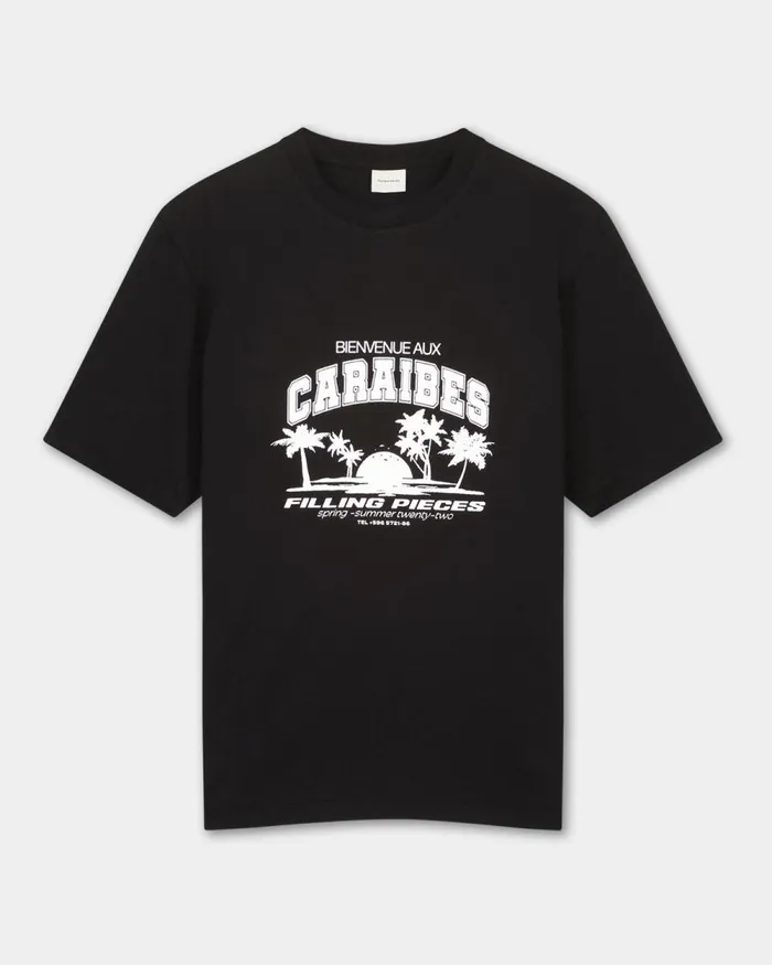 WomenMen Filling Pieces TShirts and Shirts Tee Caraibes Black