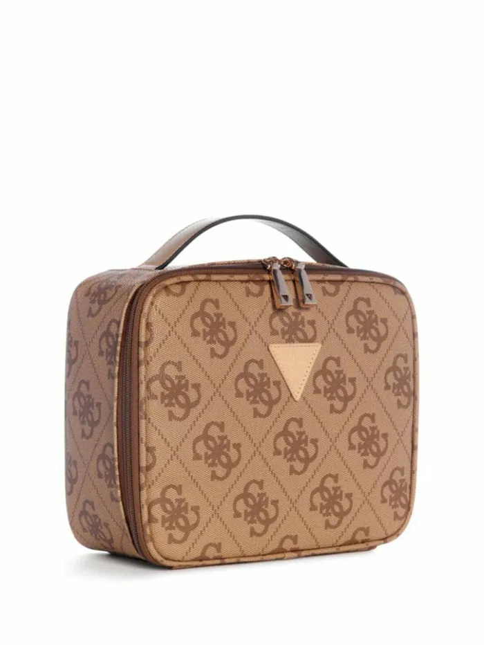 WomenMen GUESS Handbags Berta Cosmetic Organizer Case Light Vintage
