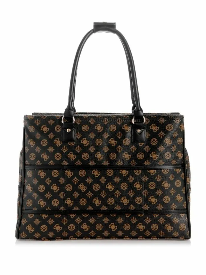 WomenMen GUESS Handbags Wilder Peony Shopper Tote Brown