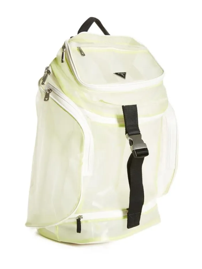 WomenMen GUESS Luggage and Travel Bags Certosa Utility Backpack White Multi