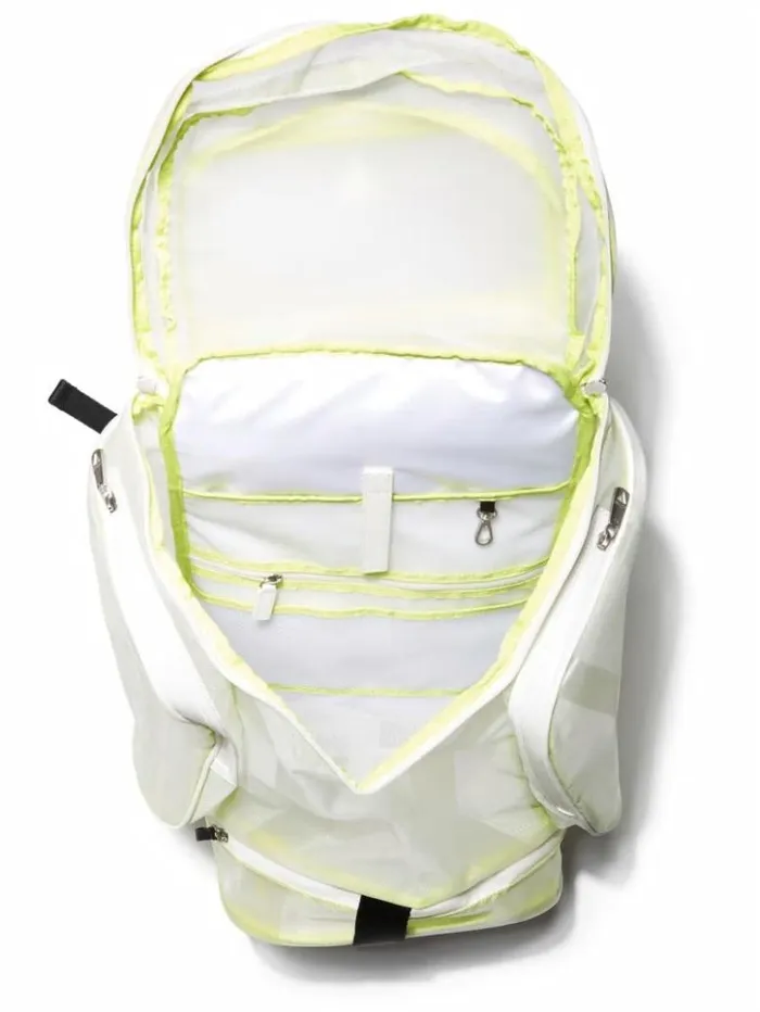 WomenMen GUESS Luggage and Travel Bags Certosa Utility Backpack White Multi