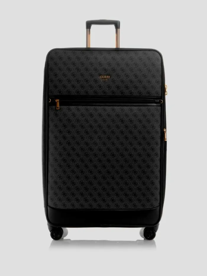 WomenMen GUESS Luggage and Travel Bags Keith 28034 8Wheel Suitcase Coal Multi