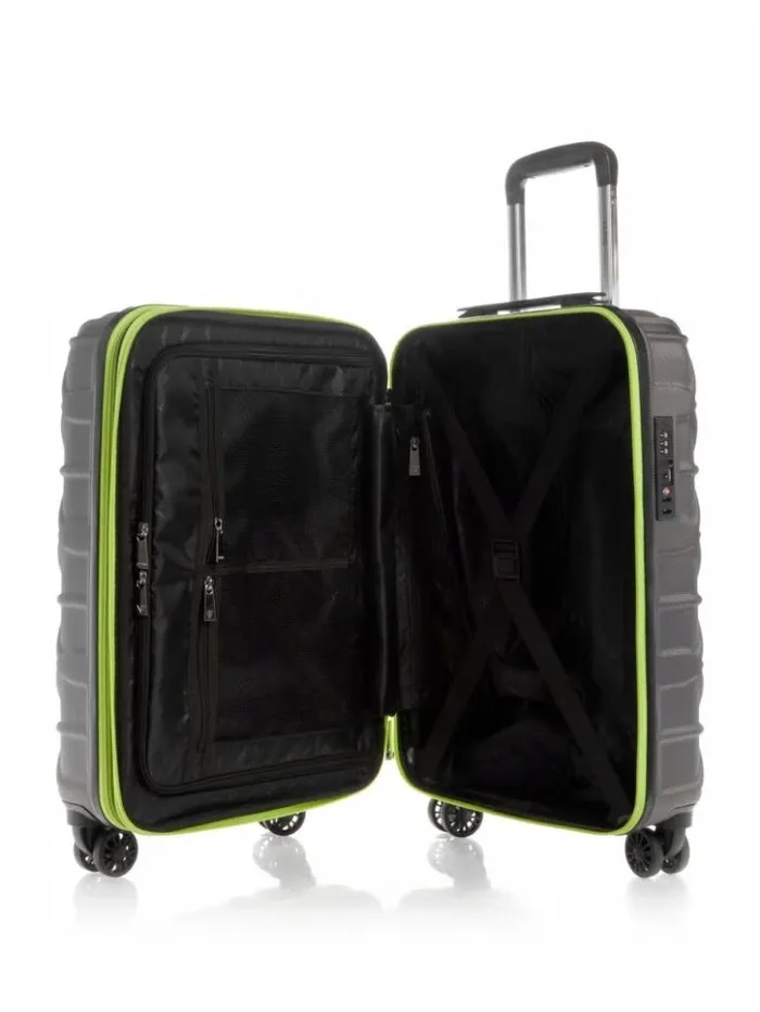 WomenMen GUESS Luggage and Travel Bags Le Disko 20034 8Wheel Suitcase Gunmetal WomenMen GUESS Luggage and Travel Bags Le Disko 20034 8Wheel Suitcase Gunmetal