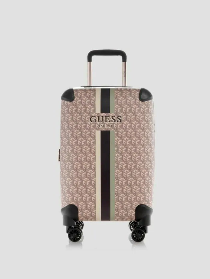 WomenMen GUESS Luggage and Travel Bags Wilder G Cube 20034 8Wheel Suitcase Espresso Logo WomenMen GUESS Luggage and Travel Bags Wilder G Cube 20034 8Wheel Suitcase Espresso Logo
