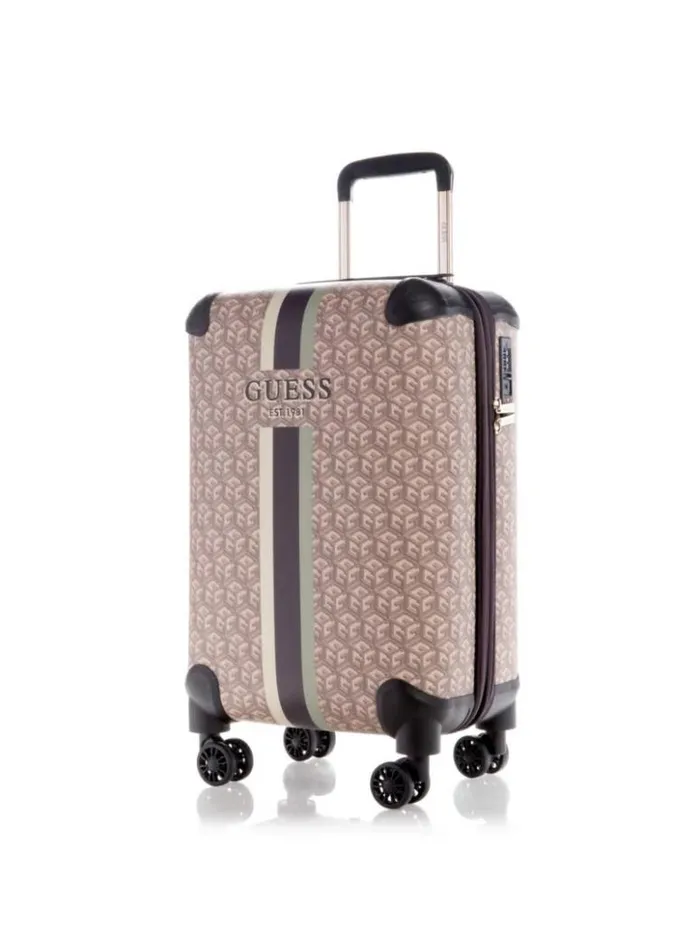 WomenMen GUESS Luggage and Travel Bags Wilder G Cube 20034 8Wheel Suitcase Espresso Logo WomenMen GUESS Luggage and Travel Bags Wilder G Cube 20034 8Wheel Suitcase Espresso Logo