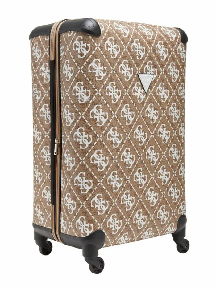WomenMen GUESS Luggage and Travel Bags Wilder Quattro G 28034 4Wheel Suitcase White Patent WomenMen GUESS Luggage and Travel Bags Wilder Quattro G 28034 4Wheel Suitcase White Patent