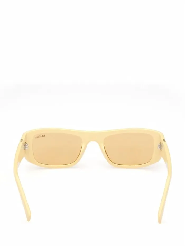 WomenMen GUESS Sunglasses GUESS Originals Rectangle Sunglasses Yellow
