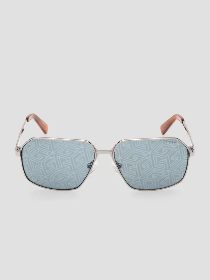 WomenMen GUESS Sunglasses Otto Navigator Metal Sunglasses Olive