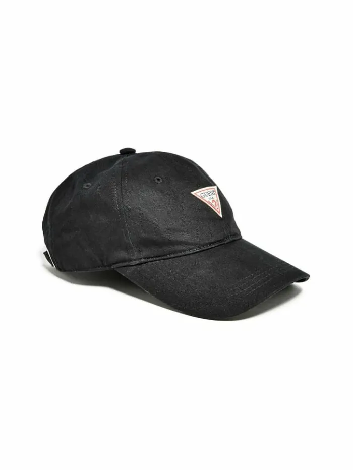 WomenMenKids GUESS Hats and Scarves Logo Baseball Hat Black