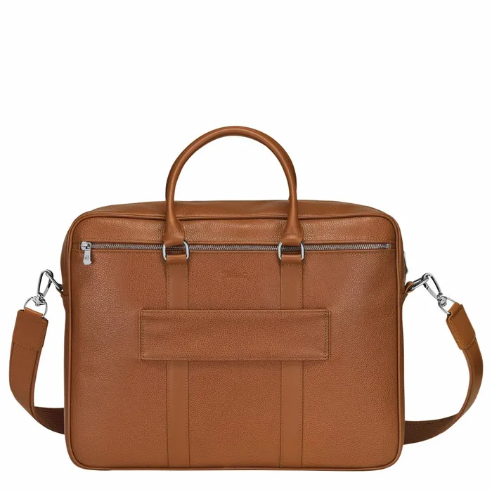 WomenMen Le Foulonn M Briefcase Caramel Longchamp Briefcase